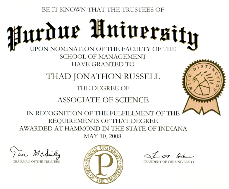 Purdue Cal AS CIS Degree